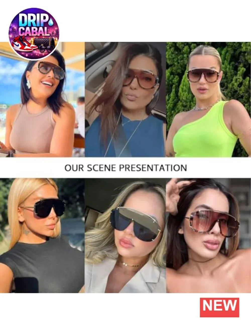 Oversized Retro Shield Sunglasses Women UV400 Protection One Piece Lens